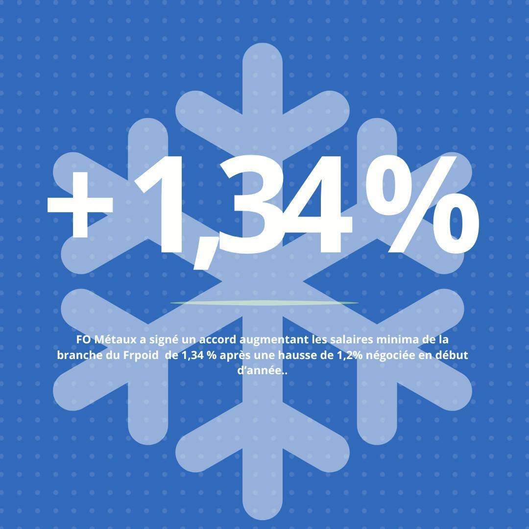 Pouvoir d’achat dans la branche du Froid : FO Métaux négocie une augmentation de 1,34% !