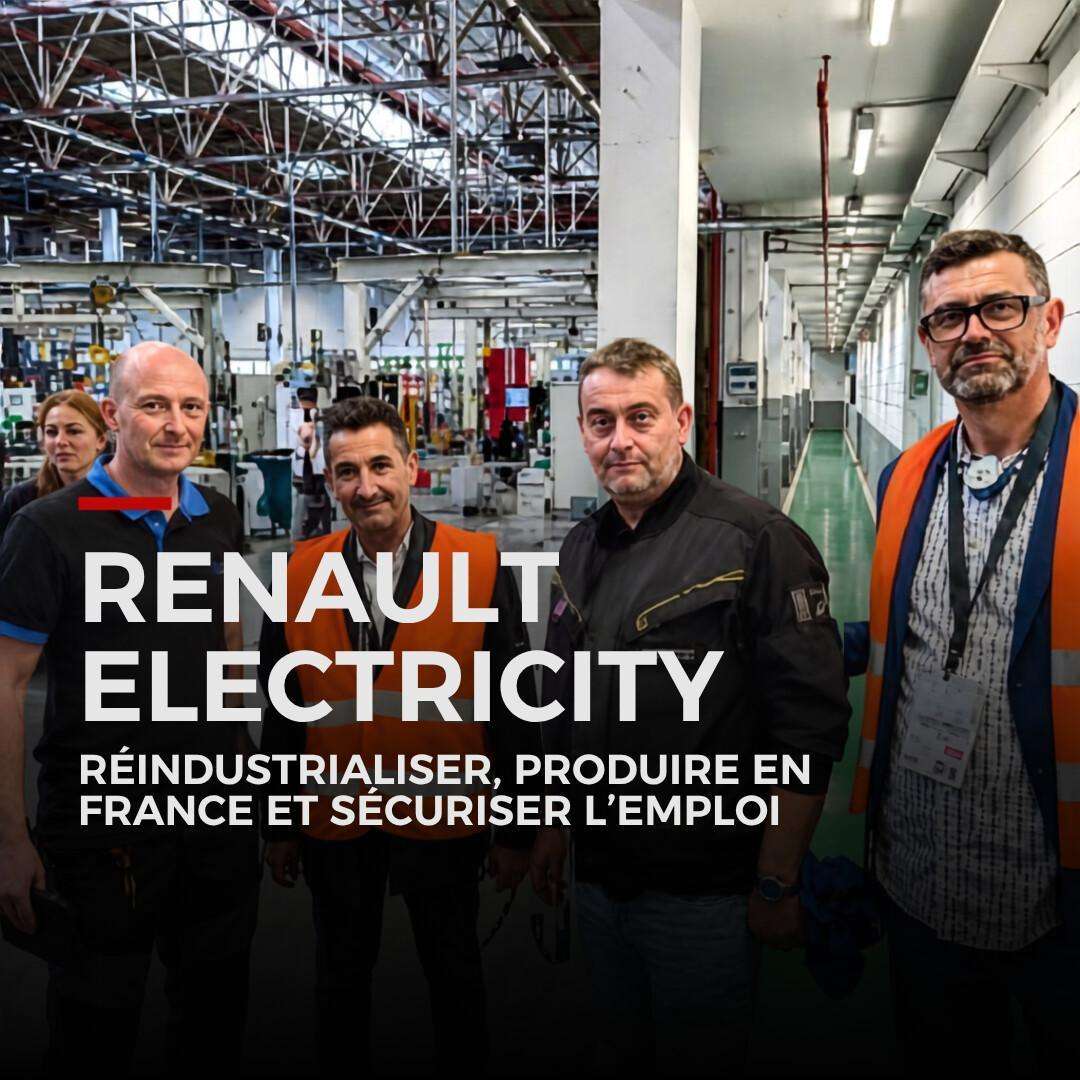 Renault ElectriCity : réindustrialiser, produire en France et sécuriser l’emploi